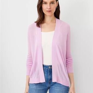 NWT Ann Taylor Petite Lightweight Open-Front Cardigan Sweater - Size XSP